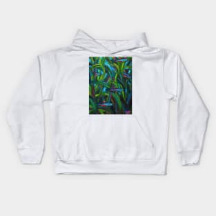 Neon Tetras Swimming in Seaweed by Robert Phelps Kids Hoodie